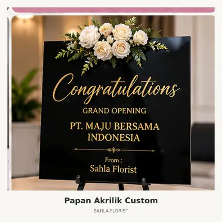 Papan Bunga Akrilik Tambun Utara